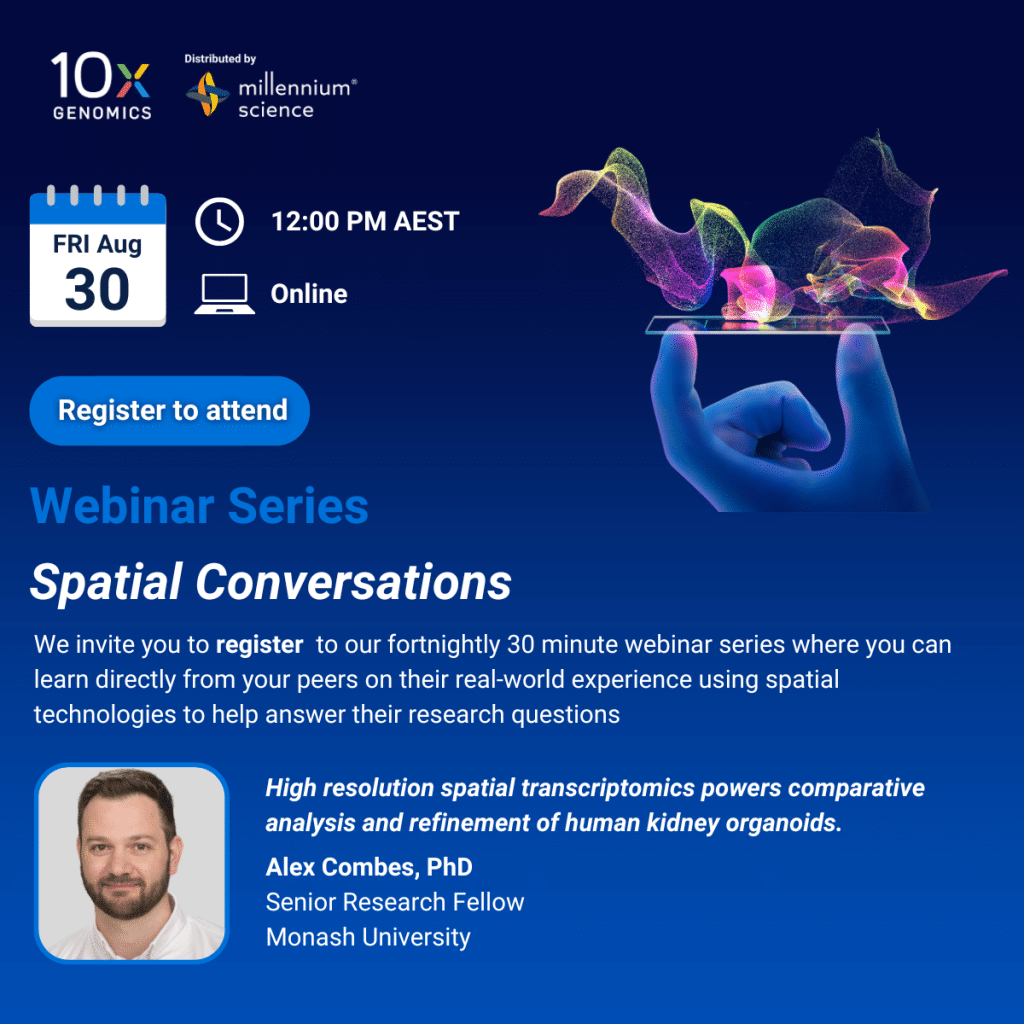 10x Genomics webinar series - Spatial Conversations | Millennium Science