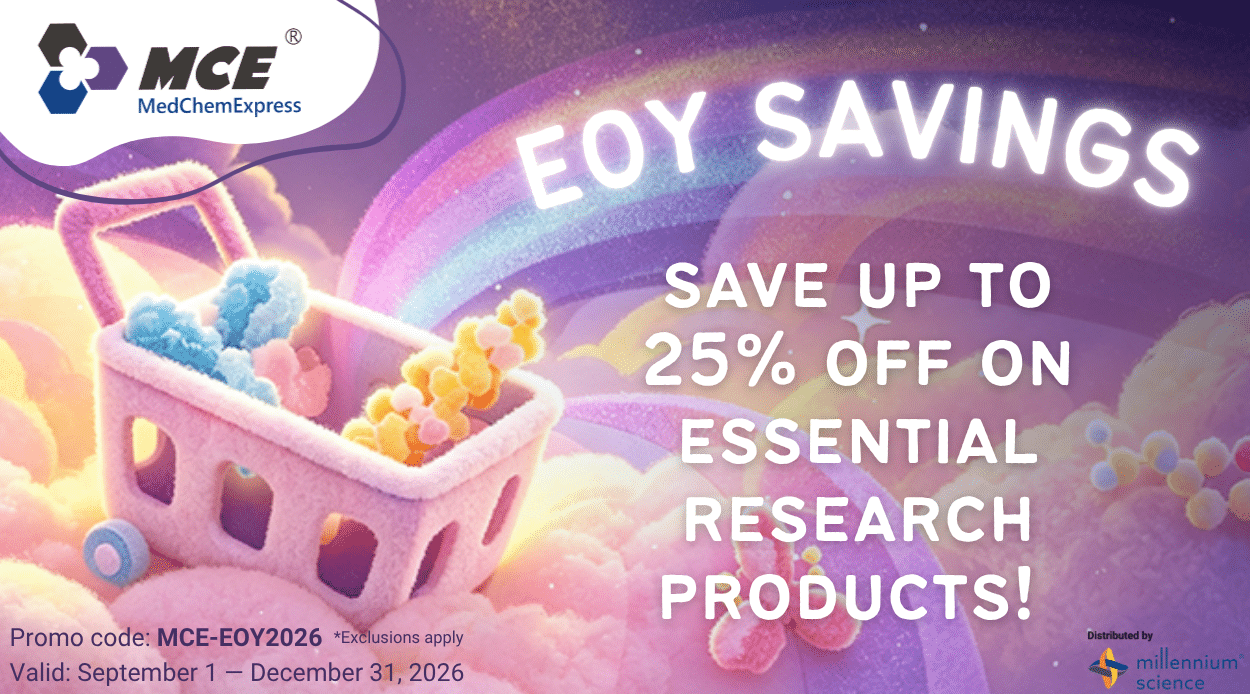 Save up to 25% on essential research products from MedChemExpress